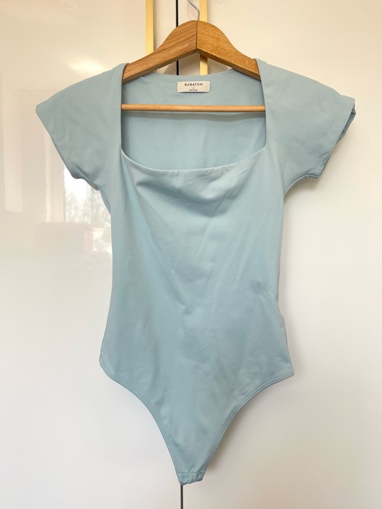 Babaton Tops - Aritzia Babaton blue bodysuit small